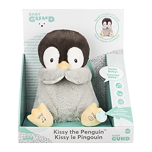 GUND Kissy The Penguin - GUND - Peluche Interactivo para bebé