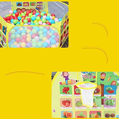 GY-Mortar Océano Ball Pool - Carpa del Bebé De Los Niños De Dibujos Animados De La Bola Juego De La Piscina Plegable Bobo Shooting Shooting Game House 120cm (Color : Blue)