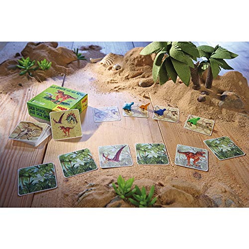 Haba - Juego de Memoria prehistórica, Dino Poursuite (versión en francés)