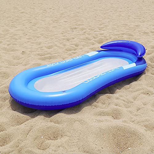 Hamaca Flotante de Agua, cómoda Tumbona Flotante, para Piscina, Cama Flotante Inflable y Silla Flotante, sofá de Agua Alfombra de Playa para Adultos Verano y natación al Aire Libre