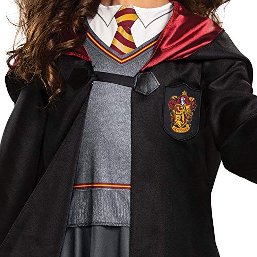 Harry Potter Hermione Granger - Disfraz clásico para niñas, Classic, Negro & rojo, S