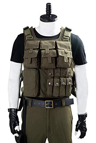 Harrypetter Disfraz de Carlos Oliveira para Hombre Halloween Carnaval Resident Traje de Soldado Conjunto Completo, S