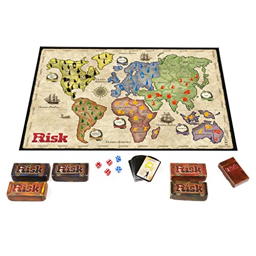 Hasbro Gaming Juego de Mesa Risk, Hasbro B7404105 + TABÚ Gaming Clasico Juego de Mesa, Multicolor, 26.7 x 20.1 x 5.1 (Hasbro Spain A4626105)