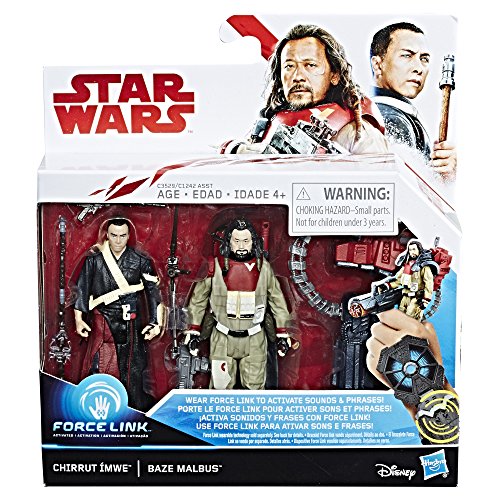 Hasbro Star Wars Force Link Chirrut Imwe & Baze Malbus 2-Pack - Kits de figuras de juguete para niños (4 año(s), Multicolor, Niño/niña, 99 año(s), Dibujos animados, Acción / Aventura)