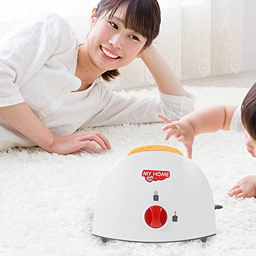 HEALLILY Juguete de Cocina Tostadora Juego de Pan de Juguete Interactiva de Aprendizaje Temprano Tostadora Divertida Y Colorida para Niñas Y Niños Electrodoméstico de Juguete