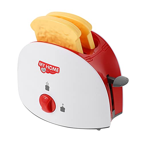 HEALLILY Juguete de Cocina Tostadora Juego de Pan de Juguete Interactiva de Aprendizaje Temprano Tostadora Divertida Y Colorida para Niñas Y Niños Electrodoméstico de Juguete