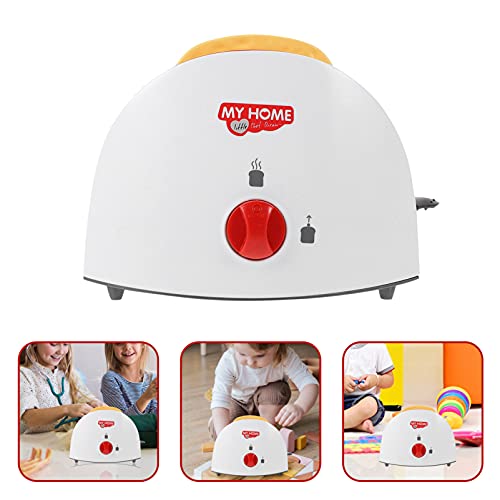 HEALLILY Juguete de Cocina Tostadora Juego de Pan de Juguete Interactiva de Aprendizaje Temprano Tostadora Divertida Y Colorida para Niñas Y Niños Electrodoméstico de Juguete