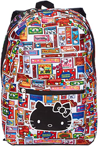 Hello Kitty Backpack All Over Print Logo Nuevo Oficial Sanrio Unisex