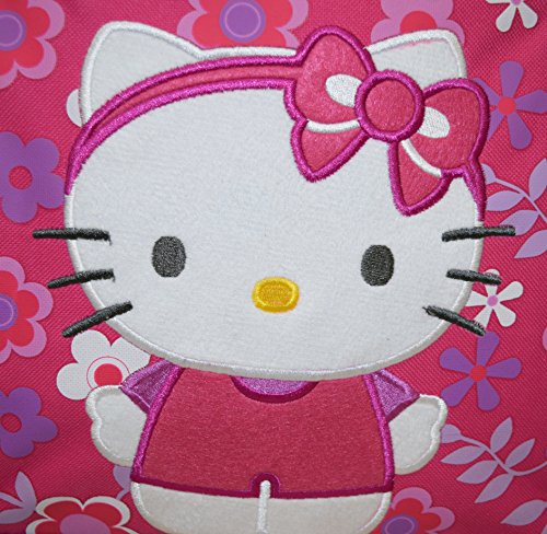 Hello Kitty Flor tienda Deluxe bordado 12 "escuela bolsa mochila