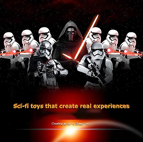 Hengqiyuan Star Wars Sable luz, Mango Metal Desmontable con Carga USB Experiencia Real Duelo Sable luz niños Adultos Sable de luz Juguete Regalo,Rojo