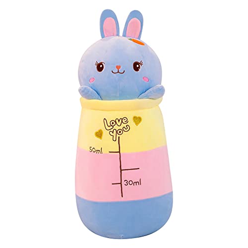 Herbests Almohada de Felpa Bubble Tea, Juguete de Peluche Taza de Té de Dibujos Animados Almohada Gordita Suave Peluche Muñecas Sofá Decoración Almohada Regalo para Niños