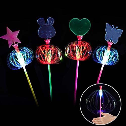 Herefun LED Niños Fiesta Luminoso Juguetes, Juguetes Luminosos con LED, Fiesta Juguete Luminoso, Spin Estrés Alivio para la ansiedad Juguetes Niño 10-15 Años