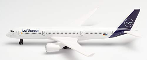 Herpa 86RT-4134 Lufthansa A350 Single Airplane A350 en Miniatura para Manualidades, coleccionar y como Regalo, Multicolor