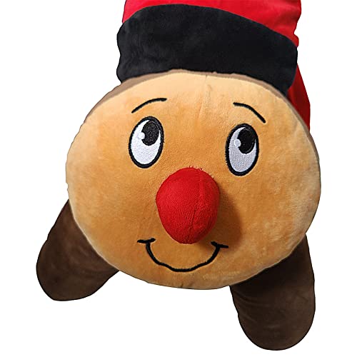 Hipex Collection Peluche de Caga Tío 100% Poliéster, Tronco de Navidad, Catalunya Catalán - Decoración Navideña, Regalo Fiestas, Cumpleaños - Peluche Suave (82x45x55 cm)