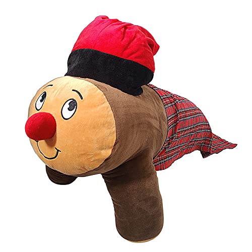 Hipex Collection Peluche de Caga Tío 100% Poliéster, Tronco de Navidad, Catalunya Catalán - Decoración Navideña, Regalo Fiestas, Cumpleaños - Peluche Suave (82x45x55 cm)