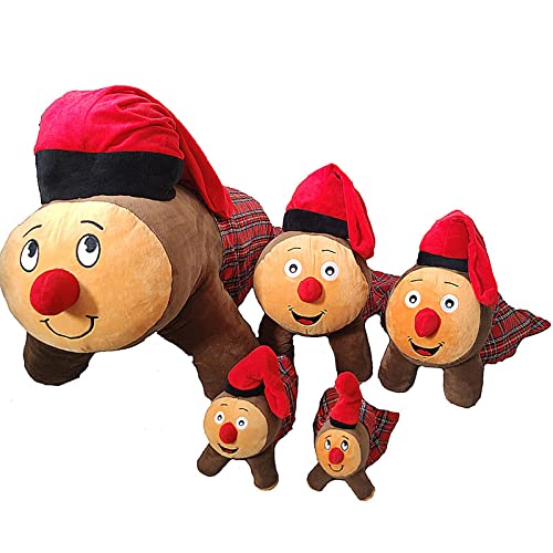 Hipex Collection Peluche de Caga Tío 100% Poliéster, Tronco de Navidad, Catalunya Catalán - Decoración Navideña, Regalo Fiestas, Cumpleaños - Peluche Suave (82x45x55 cm)