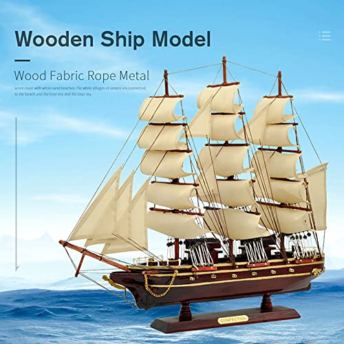 HIUHIU Kit de Modelo de ensamblaje de Barco DIY de Madera 3D, Modelo de Vela de Barco en Miniatura de decoración clásica, Utilizado para Manualidades de decoración del hogar