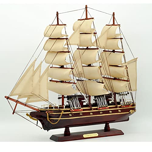 HIUHIU Kit de Modelo de ensamblaje de Barco DIY de Madera 3D, Modelo de Vela de Barco en Miniatura de decoración clásica, Utilizado para Manualidades de decoración del hogar