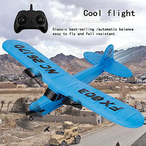 HJLXMF Carrera superior Planeador RC eléctrico de nivel de entrada 2.4G RC Plane Avión RC con giroscopio incorporado de 2 canales Un botón al aire libre despega AirPlane Prepárese para despegar para p