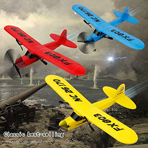 HJLXMF Carrera superior Planeador RC eléctrico de nivel de entrada 2.4G RC Plane Avión RC con giroscopio incorporado de 2 canales Un botón al aire libre despega AirPlane Prepárese para despegar para p