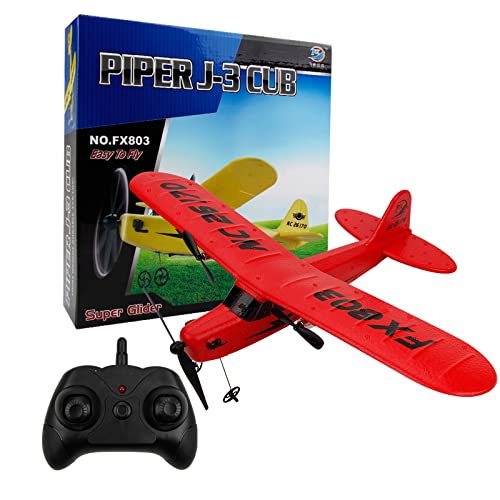 HJLXMF Carrera superior Planeador RC eléctrico de nivel de entrada 2.4G RC Plane Avión RC con giroscopio incorporado de 2 canales Un botón al aire libre despega AirPlane Prepárese para despegar para p