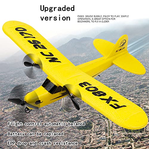 HJLXMF Carrera superior Planeador RC eléctrico de nivel de entrada 2.4G RC Plane Avión RC con giroscopio incorporado de 2 canales Un botón al aire libre despega AirPlane Prepárese para despegar para p