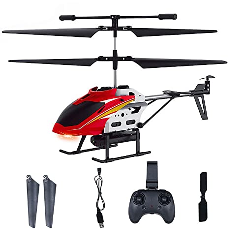 HJLXMF GPS Retorno con un botón Helicóptero RC Cámara HD Avión RC Avión RC Truco giratorio de 360 ​​° Configuración inteligente Helicóptero remoto para principiantes Giroscopio incorporado Pantalla de