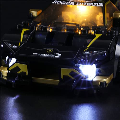 HLEZ Kit De Iluminación Led para Lego Lamborghini Urus ST-X & Lamborghini Huracán Super Trofeo EVO Compatible con 76899(Juego De Legos No Incluido)