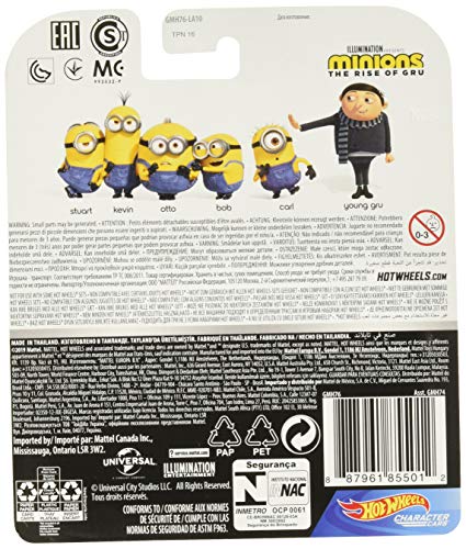 Hot Wheels 1/64 Minions The Rise of Gru Character Car-Carl(5/6)