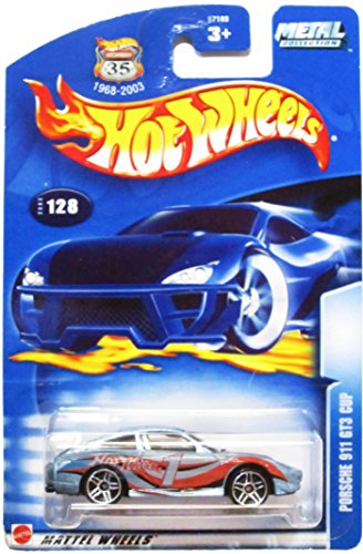 Hot Wheels 2003 Porsche 911 GT3 Cup BLUE #128 1:64 Scale