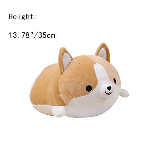 Hpera Peluche Bebe Peluche PequeñO Peluches Animales Peluche Microondas Perros De Peluche Almohada Suave para Niños Peluches Kawaii Lindas Almohadas para Niñas Peluches Animales 35cm/13.78inch,Brown