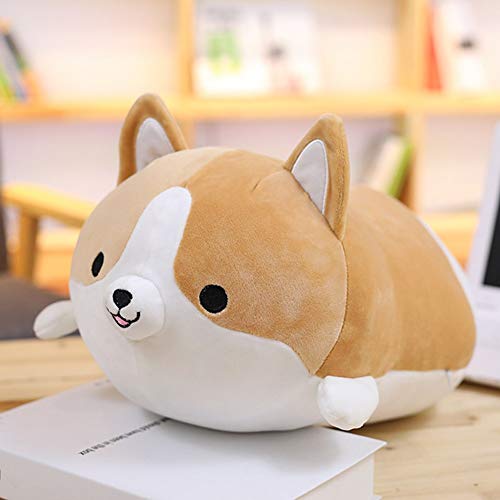 Hpera Peluche Bebe Peluche PequeñO Peluches Animales Peluche Microondas Perros De Peluche Almohada Suave para Niños Peluches Kawaii Lindas Almohadas para Niñas Peluches Animales 35cm/13.78inch,Brown