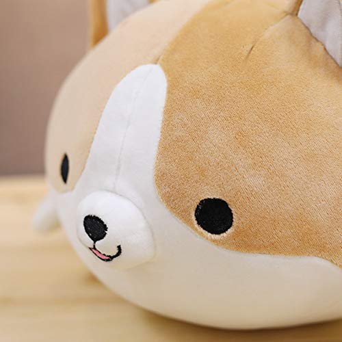 Hpera Peluche Bebe Peluche PequeñO Peluches Animales Peluche Microondas Perros De Peluche Almohada Suave para Niños Peluches Kawaii Lindas Almohadas para Niñas Peluches Animales 35cm/13.78inch,Brown