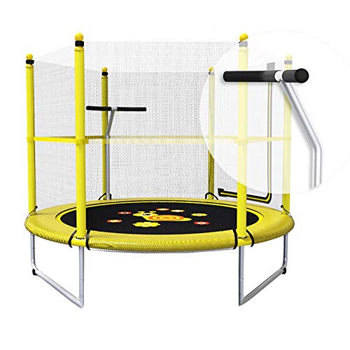 HUO barandilla Trampolín Jardín，trampolín Bebe，Mango Regulable - Ideal para Ejercicios En Casa Unisex Niños，hasta 200 Kg De Peso del Usuario (Size : 150 * 120cm)