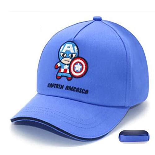 HUOQILIN Sombrero For Niños, Niño, Marvel, Gorra De Béisbol, Bebé, Primavera Y Otoño, Visera, Niño, Gorra De Dibujos Animados, Forro De Algodón, Bordado Delicado (Color : B, Size : L)