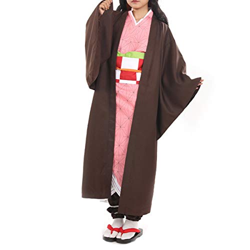 I3C Anime Cosplay Cojunto de Vestido de Disfraz Kamado Nezuko para Mujeres y Fan de Kimetsu No Yaiba