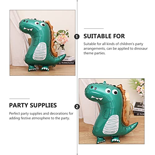 ifundom 12 Unids Bebé Dinosaurio Globo Conjunto Dinosaurio Foil Animal para Niños Cumpleaños Cumpleaños Dinosaurio Ducha Ducha Decoraciones