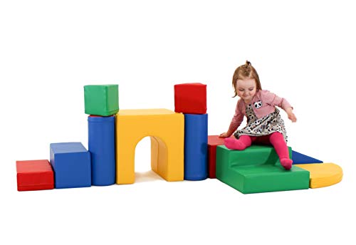 IGLU 11 XL Bloques de Espuma Figuras de Construcción Juguete para Aprendizaje Creativo Infantil Conjunto de Cubos Multicolores