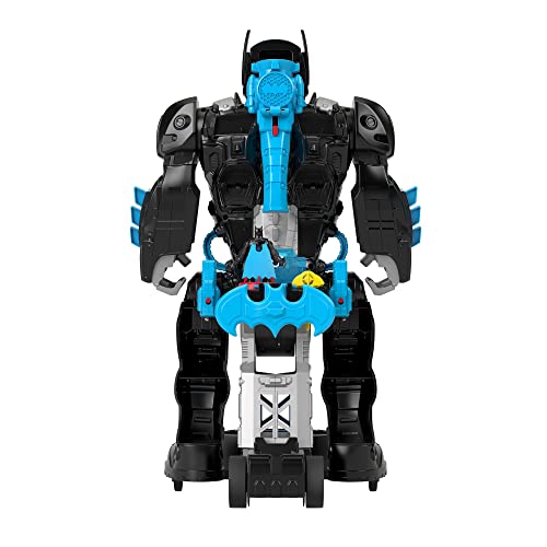 Imaginext DC Batbot modo vuelo Robot de juguete con luces y sonidos, figura y accesorios (Mattel GWT23)