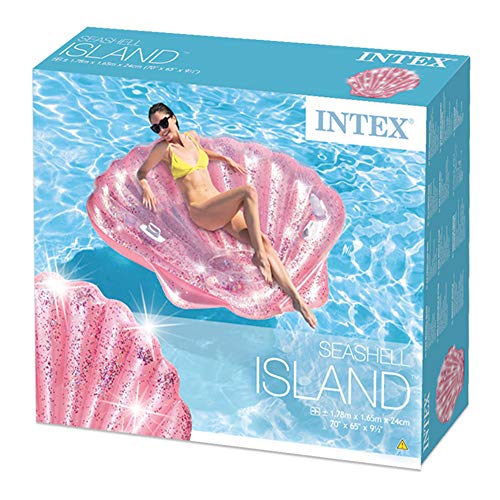 Intex 57257EU - Hinchable Concha Glitter, Multicolor