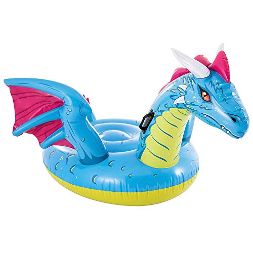 Intex-57563NP Intex-Ride on dragon 201x191 cm 3 años, multicolor, 3.pequeño (57563NP)