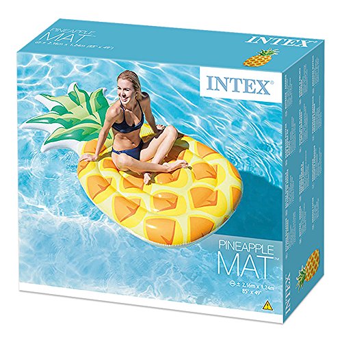 Intex 58761EU - Colchoneta hinchable Piña 124 x 216 cm