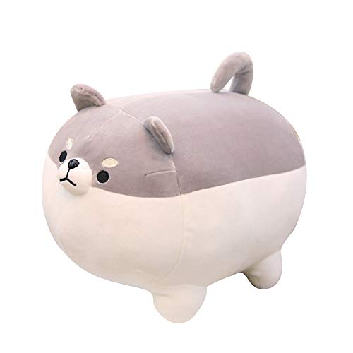 ISAKEN Almohada de Felpa para Perros Corgi, Muñeca De Cachorro Suave Lindo Shiba Inu Anime, Almohada para Perros Juguete De Peluche, Regalos para Niñas