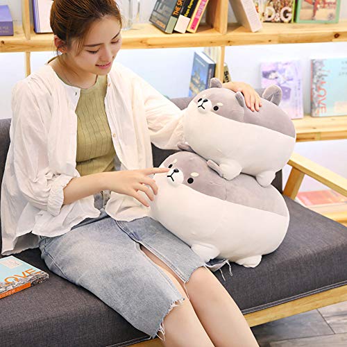 ISAKEN Almohada de Felpa para Perros Corgi, Muñeca De Cachorro Suave Lindo Shiba Inu Anime, Almohada para Perros Juguete De Peluche, Regalos para Niñas