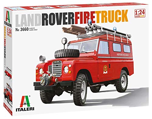 Italeri 3660S 1:24 Land Rover Fire Truck-réplica Fiel, modelismo, Hobby, encolado, Kit de plástico, Montaje, Color unlackiert (3660)