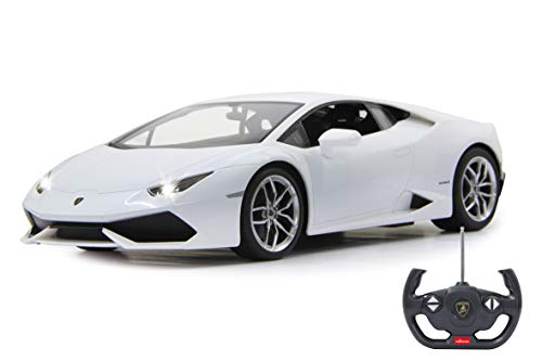 Jamara 404.560 -Modellino Auto Lamborghini Huracan Escala 1:14 Blanco de 27 MHz