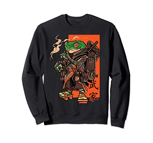 Japanese Green Frog Ninja Samurai Katana Sword Sudadera