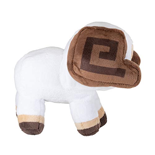 JINX Minecraft Earth Happy Explorer - Peluche de Oveja con Cuernos, Multicolor, 6 Pulgadas