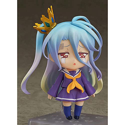 JJILY Figuras De Anime NO Game NO Life Shiro Nendoroid Q Version Figuras De Acción Juguetes Muñecas Modelo Personajes De Anime Decoraciones Adornos Coleccionables para Fanáticos del Anime