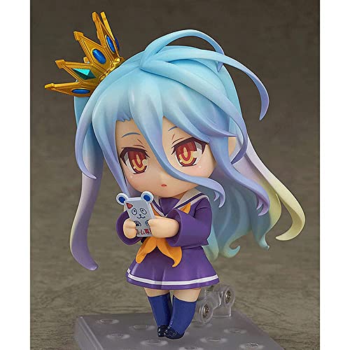 JJILY Figuras De Anime NO Game NO Life Shiro Nendoroid Q Version Figuras De Acción Juguetes Muñecas Modelo Personajes De Anime Decoraciones Adornos Coleccionables para Fanáticos del Anime